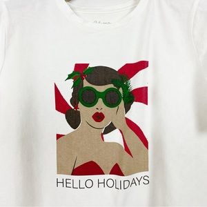 HELLO HOLIDAYS Reitmans‎ 2X White T-Shirt